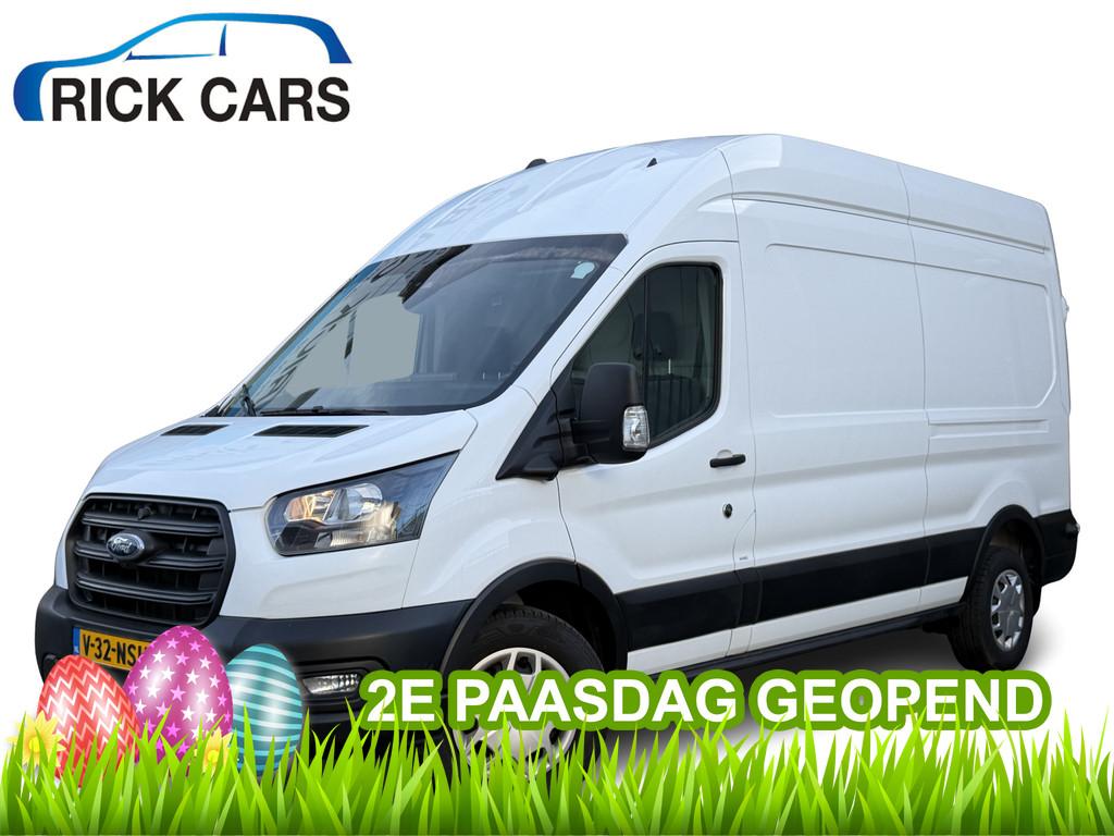 Ford Transit 350 2.0 TDCI 130PK Euro 6 L3H3 Trend CarPlay/st, Voorwielaandrijving, Stof, 4 cilinders, Wit