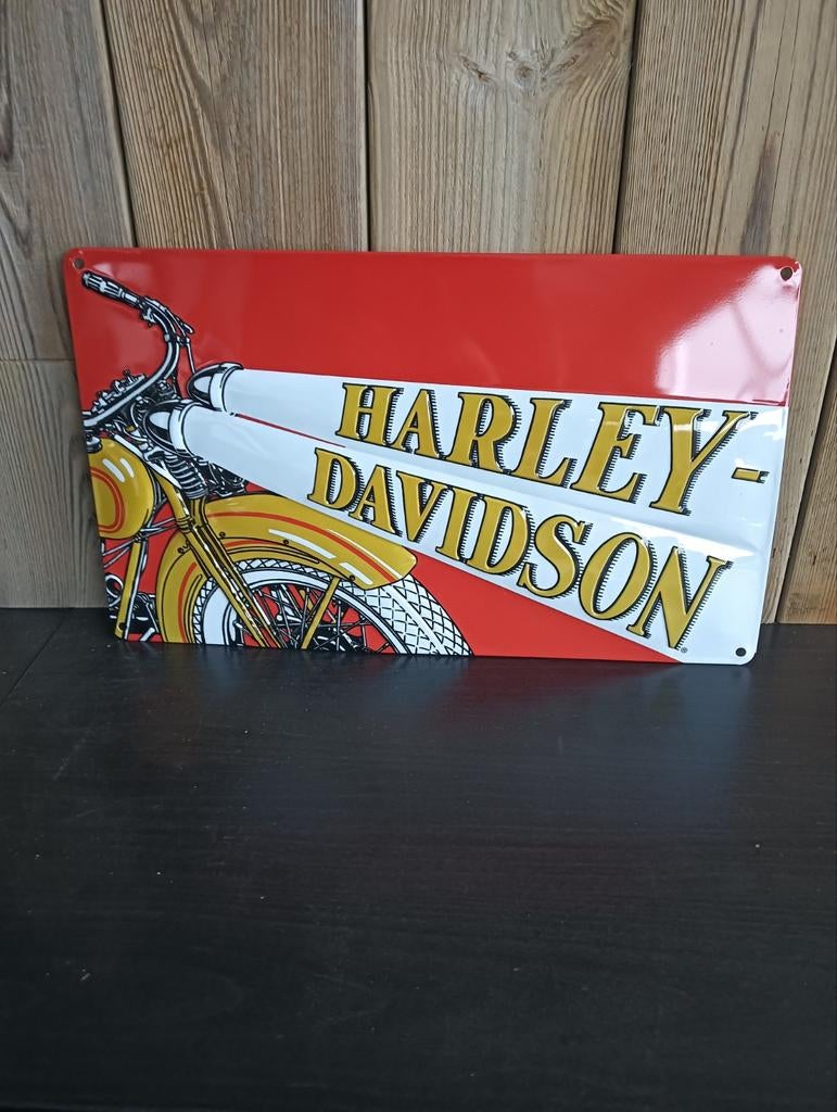 Reclame bord van Harley Davidson, Verzamelen, Ophalen, Nieuw, Reclamebord