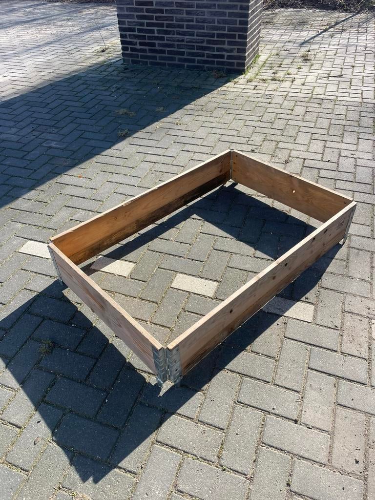 Palletrand plantenbak opzetrand europallet huur of koop, Doe-het-zelf en Verbouw, Kratten en Dozen, 100 cm of meer, 60 cm of meer