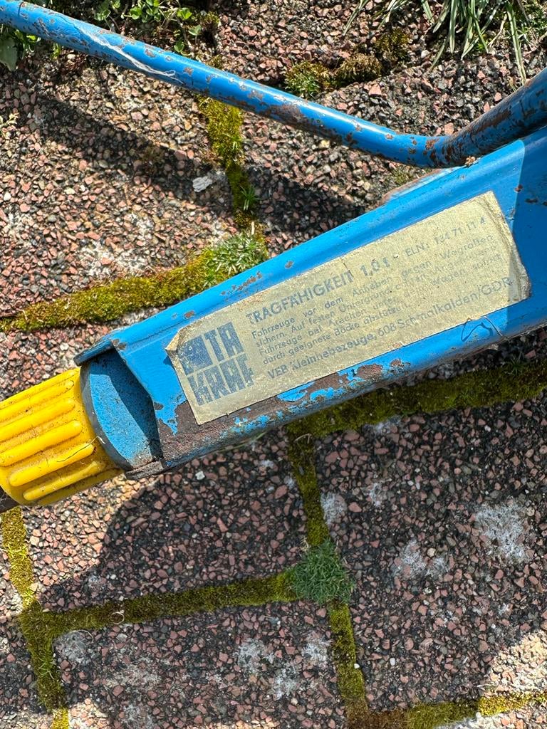 Schaarkrik 1,0 ton draagkracht - Gebruikt, Ophalen of Verzenden, Gebruikt, Mechanisch, Schaarkrik