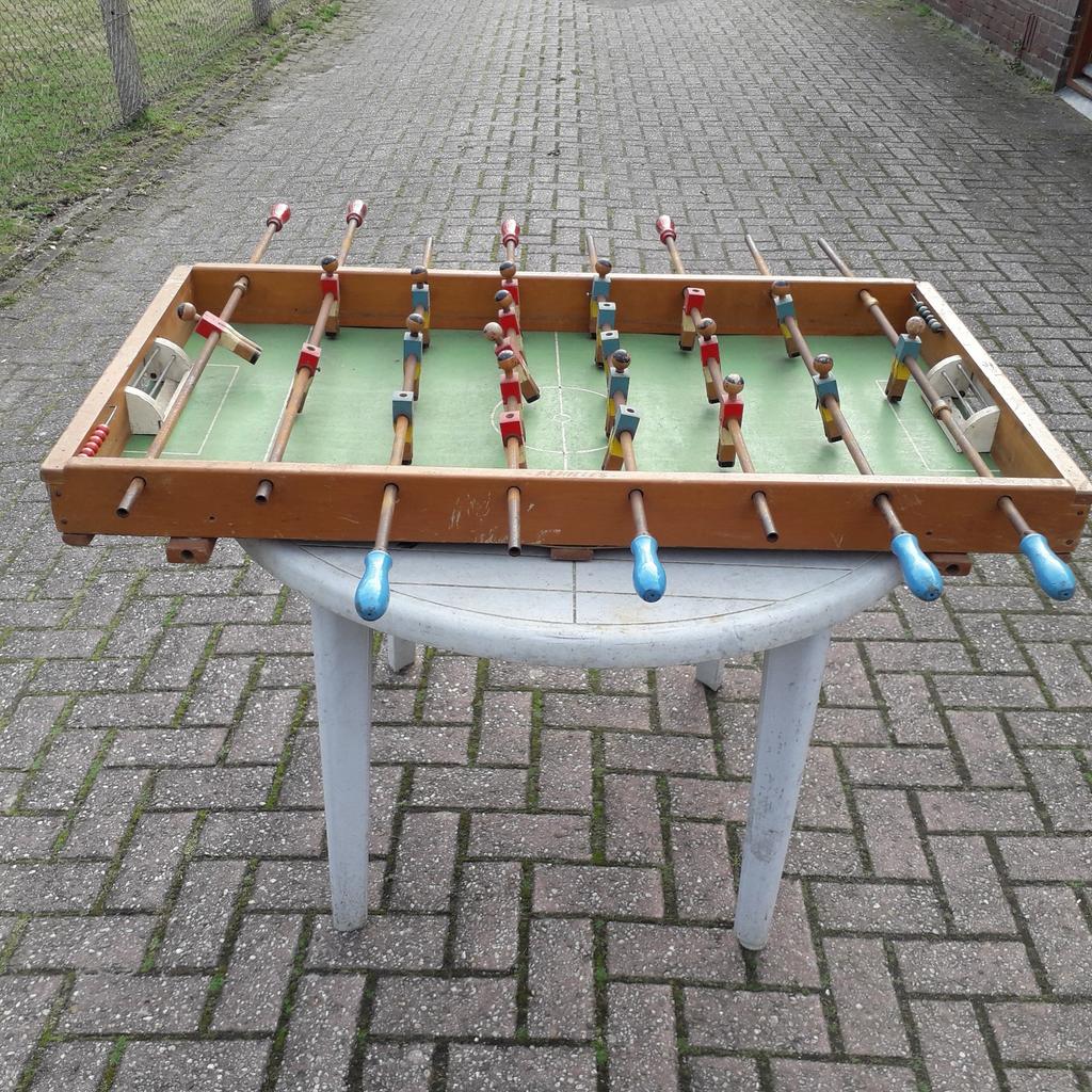 Antieke voetbaltafel speelgoed, Ophalen, Gebruikt