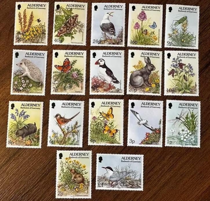 Alderney 1994 vogels postfris, Ophalen of Verzenden, Postfris
