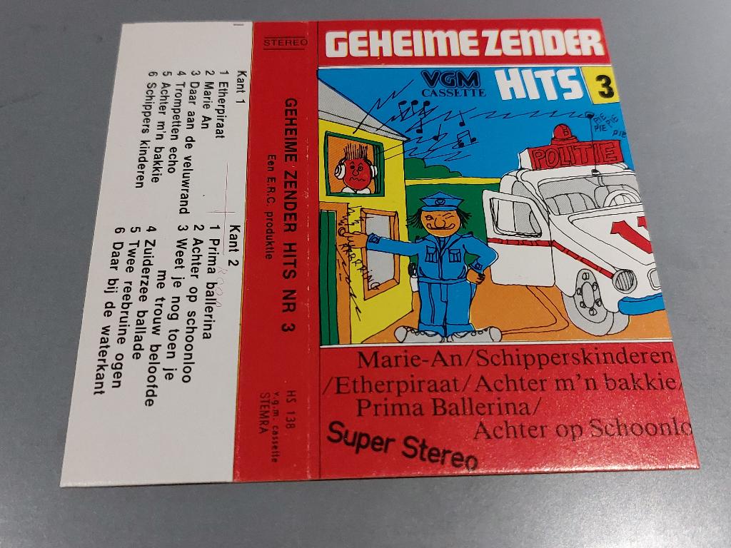 GEHEIME ZENDER HITS NR 3 (MC), Cd's en Dvd's, 1 bandje, Ophalen of Verzenden, Zo goed als nieuw, Origineel