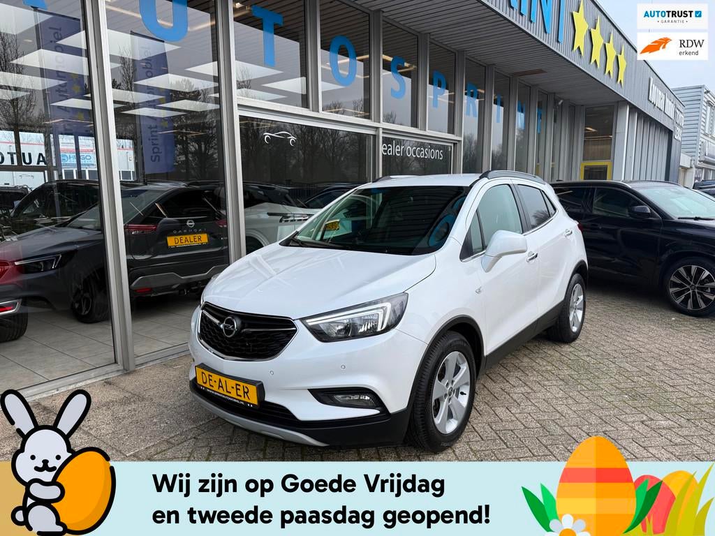 Opel Mokka X 1.4 Turbo Innovation 140PK /Achteruitrijcamera, Voorwielaandrijving, Stof, Gebruikt, Wit