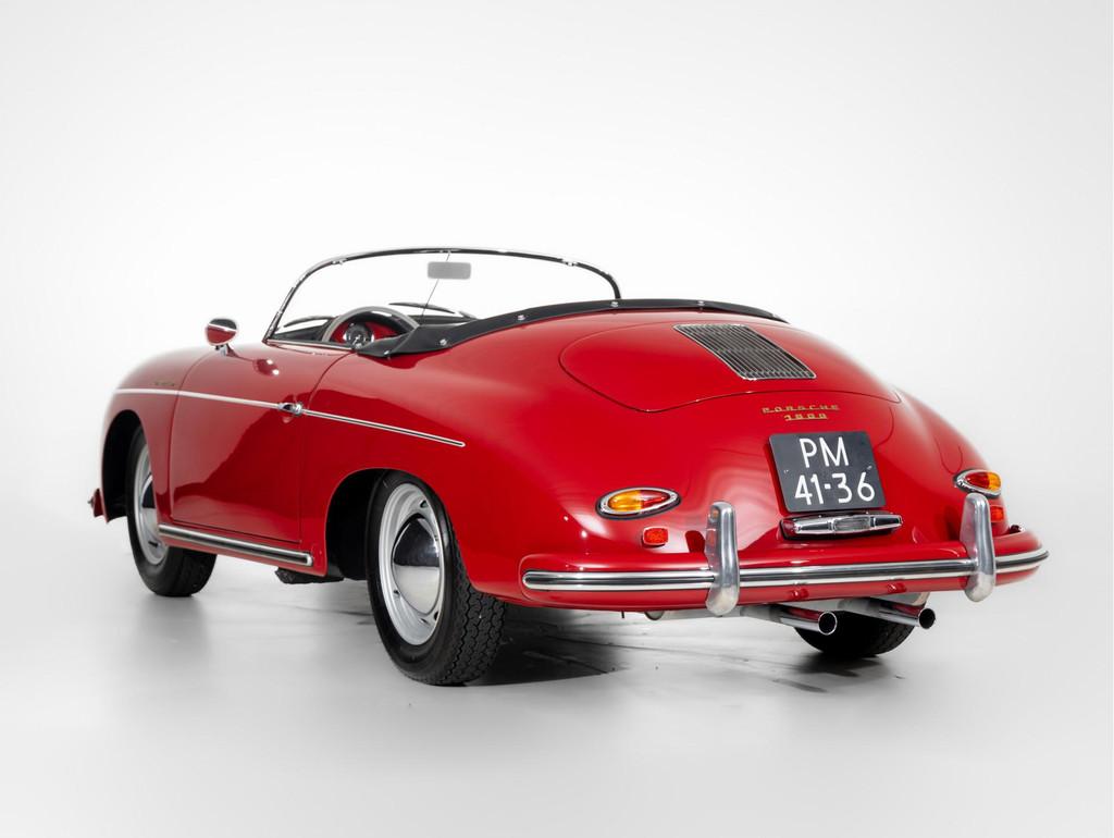 Porsche 356 A 1600 Speedster 1957, Auto's, Oldtimers, Zwart, Cabriolet, 60 pk, Bedrijf
