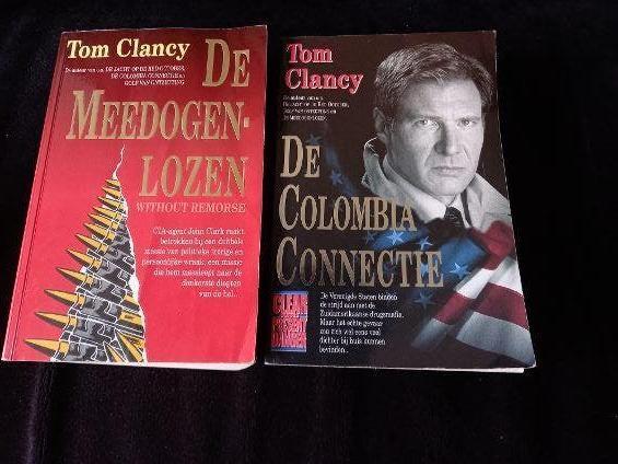 2 x Tom Clancy: de meedogenlozen,de colombia connectie, Ophalen of Verzenden, Zo goed als nieuw