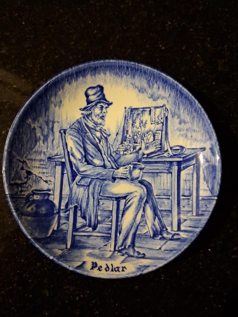 3 Wedgwood Sierbordjes - Diverse Beroepen, Antiek en Kunst, Ophalen of Verzenden