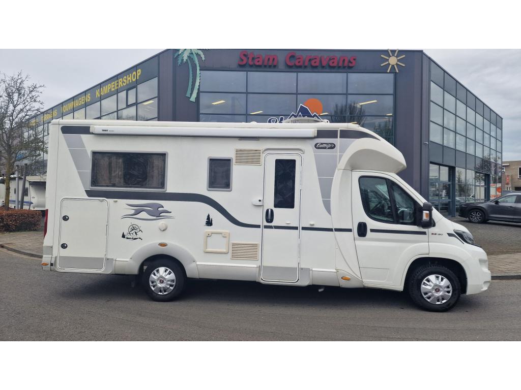 Laika Ecovip 312 queensbed en hefbed bj 2021 33500km solar, Ringverwarming, Fiat, Hordeur, Half-integraal