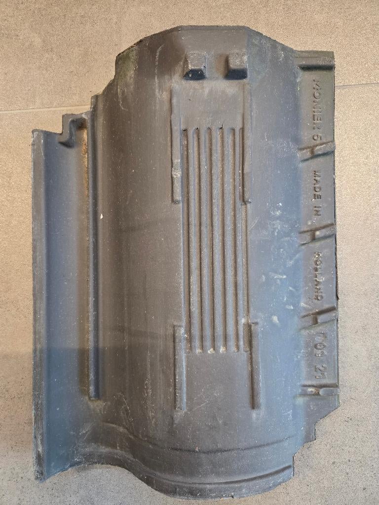 Monier OVH 206 blauw gesmoorde dakpannen, Ophalen, Steen of Klei, Zo goed als nieuw, 15 m² of meer