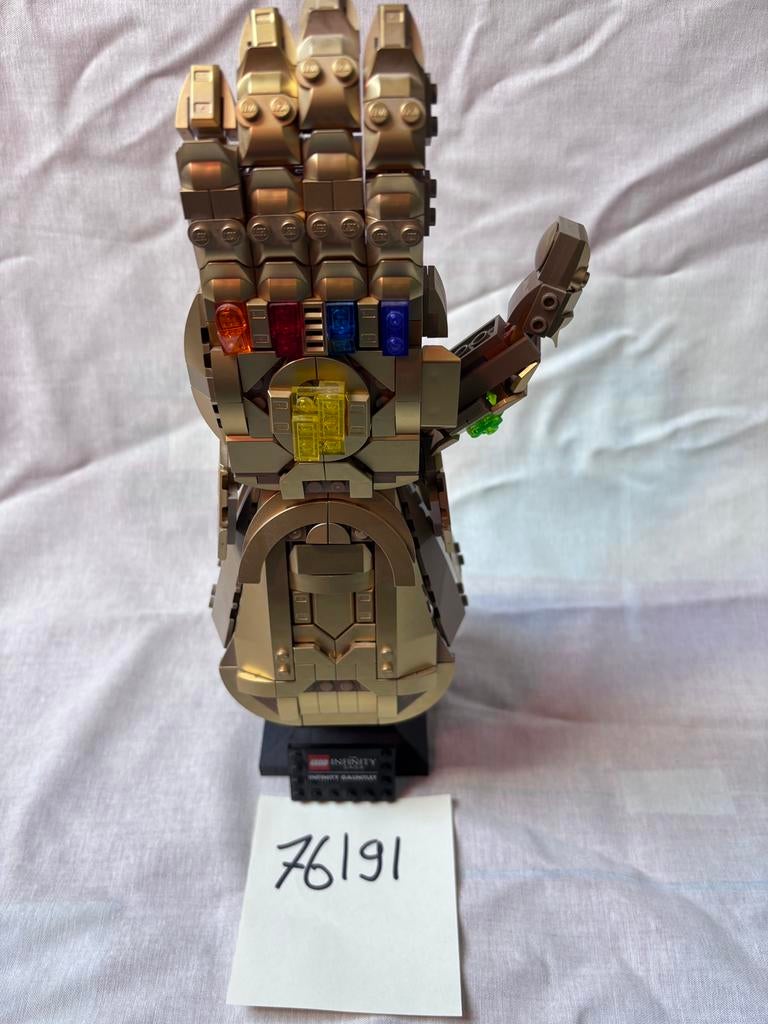 76191 LEGO Infinity Gauntlet, Ophalen of Verzenden, Zo goed als nieuw, Complete set, Lego