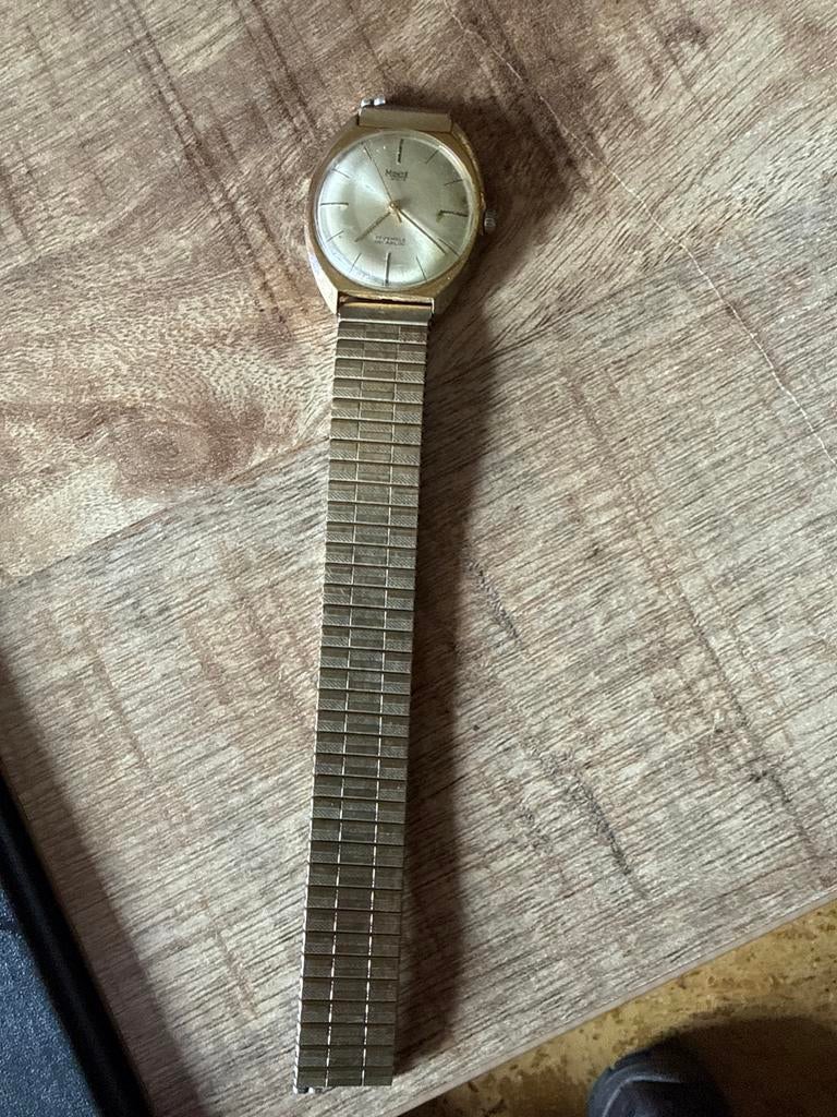 Vintage Monté Ancre 17 Jewels Incabloc Horloge, Overige merken, Overige materialen, Gebruikt, Polshorloge