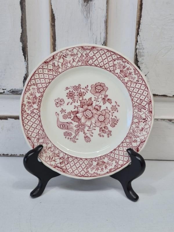 Mason's Stratford pink gebaksbordje, 6 beschikbaar, Antiek en Kunst, Antiek | Servies los, Ophalen of Verzenden