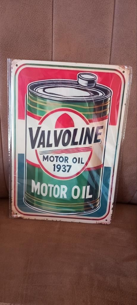 Nieuw Valvoline Motor Oil Blikken Bord - 20x30 cm, Verzamelen, Ophalen of Verzenden