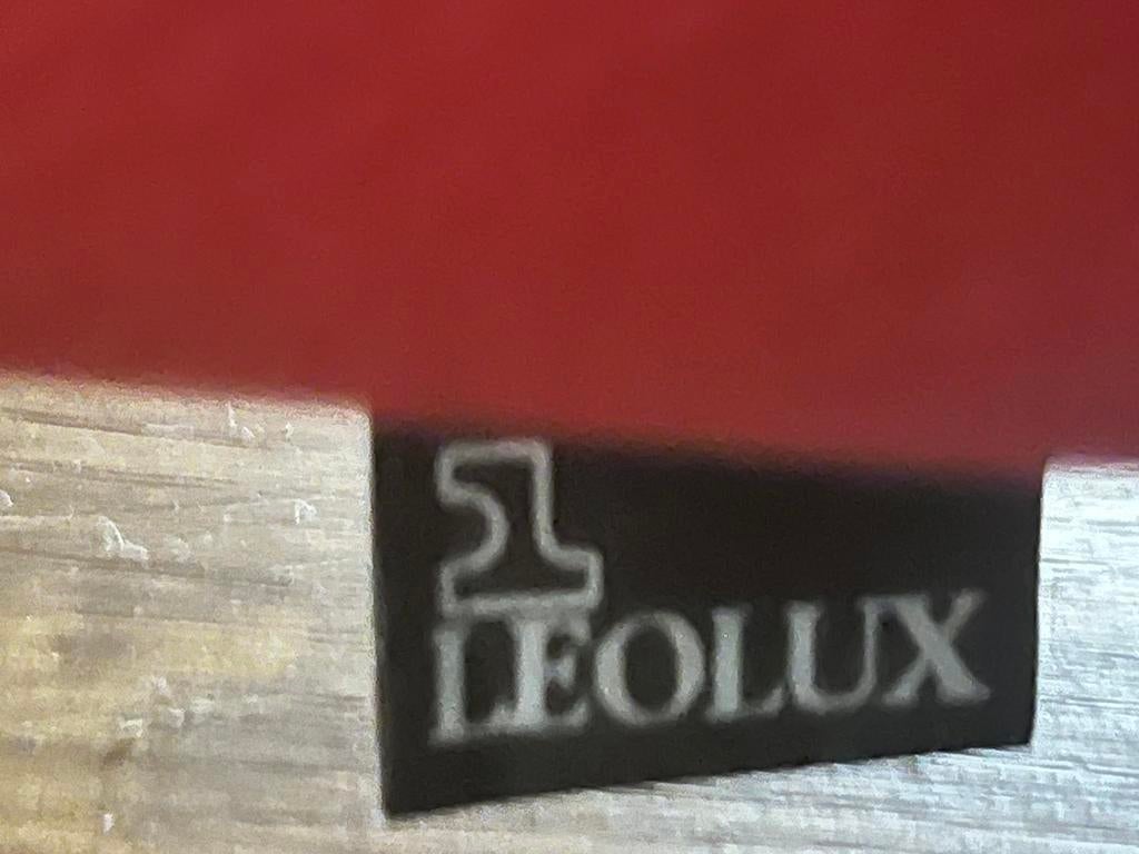 Leren LEOLUX bank, Minder dan 75 cm, Driepersoons, Leer, Ophalen of Verzenden