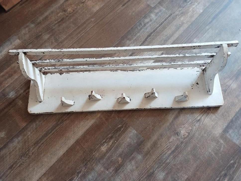 Jaren 20 Amsterdamse school kapstok zeldzaam., Wandkapstok, Gebruikt, Ophalen of Verzenden, Minder dan 100 cm