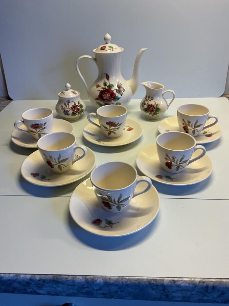 Van Nelle koffieservice 1950/1960 Villeroy & Boch Bouquet, Ophalen of Verzenden