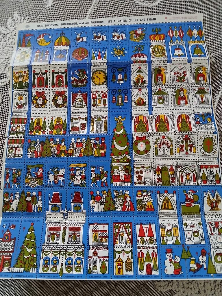 100 nieuwe sluitzegels tuberculose 1970, Postzegels en Munten, Ophalen of Verzenden, Postfris, Overige thema's