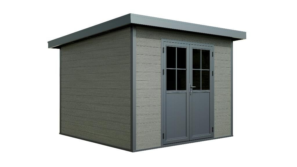 Kunststof Tuinhuis Zelfbouwpakket, Ophalen, Kunststof, 200 tot 400 cm, Tuinhuis