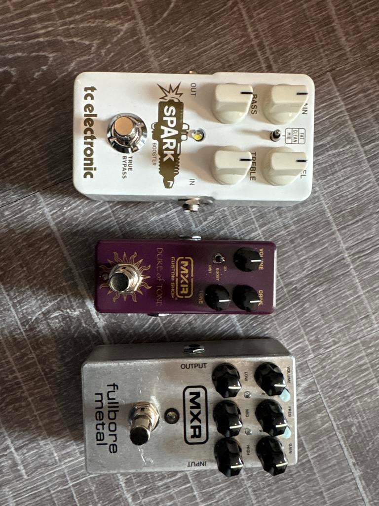 Gitaar Effecten Bundel: MXR Duke of Tone, Fullbore Metal, TC, Muziek en Instrumenten, Effecten, Ophalen of Verzenden, Gebruikt