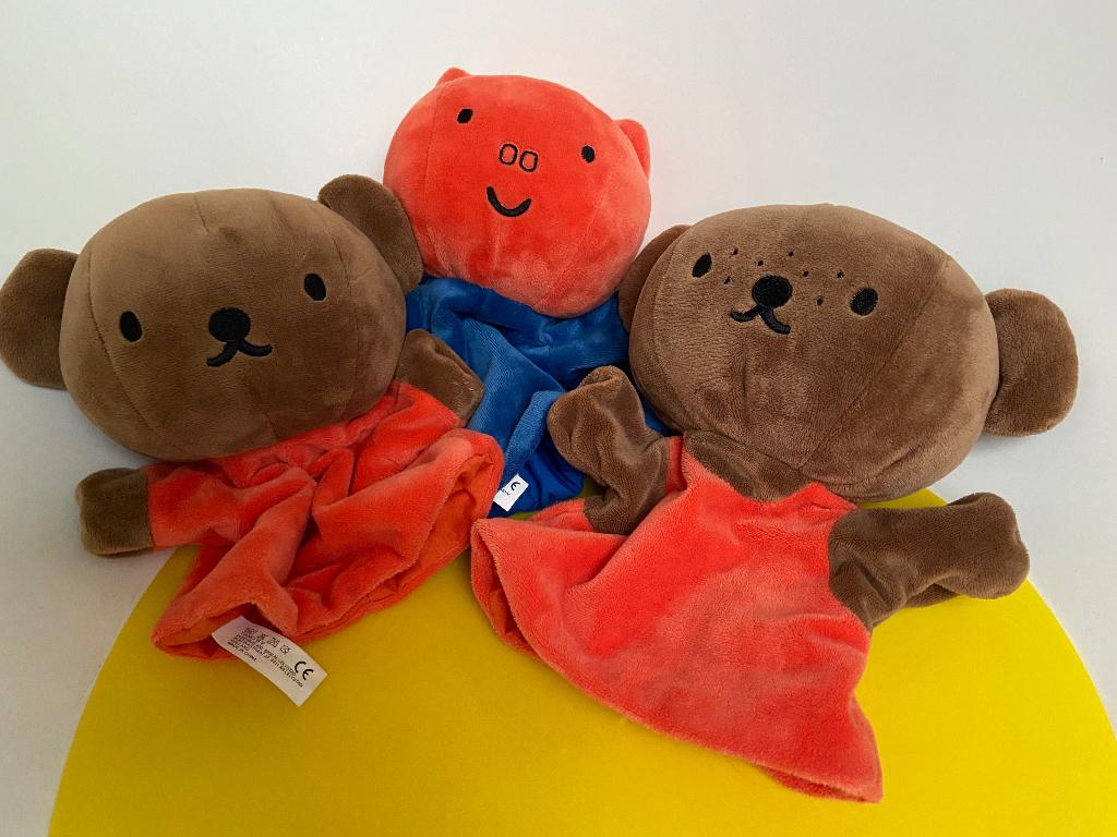 826 tiamo handpop nijntje betje big beer boris en barbara, Ophalen of Verzenden, Zo goed als nieuw, Konijn