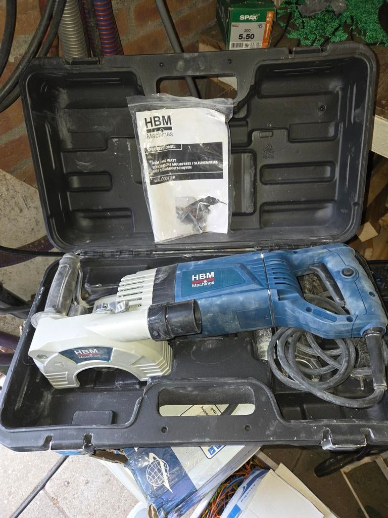 Sleuvenfrees muurfrees, Ophalen, 1200 watt of meer, Overige typen, 30 tot 70 mm