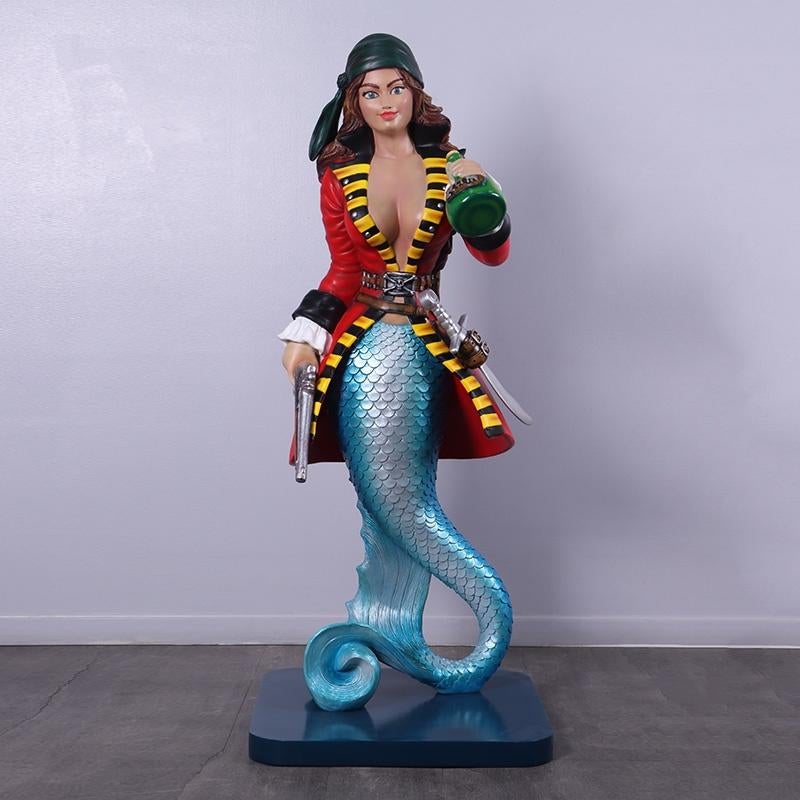 Sassea Mermaid Piraten beeld – Zeemeermin Hoogte 152 cm, Ophalen, Nieuw