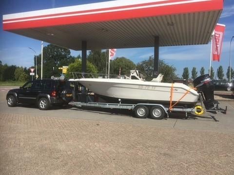 VERKOCHT - MOET WEG - Searay consoleboot 20 ft met 200 pk, Watersport en Boten, Vis- en Consoleboten, Gebruikt, 6 meter of meer