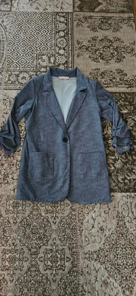 Denimlook blazer Studio Anneloes M, Kleding | Dames, Maat 38/40 (M), Studio Anneloes, Blauw, Ophalen of Verzenden