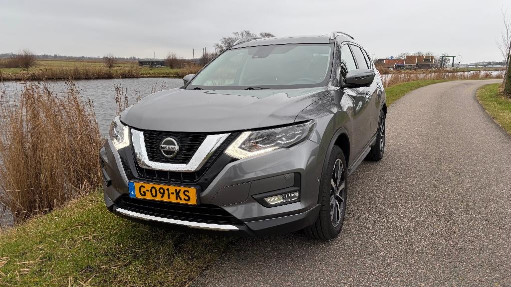 Nissan X-Trail Tekna 160pk DCT 2019 Grijs Automaat, Auto's, 4 cilinders, Bruin, SUV of Terreinwagen, Zilver of Grijs