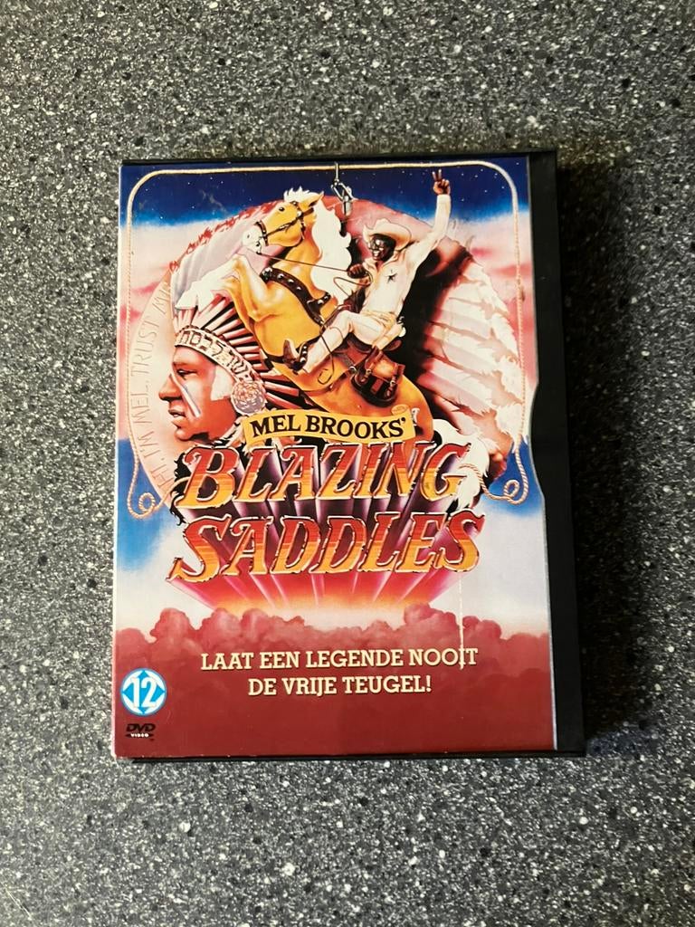 Blazing Saddles (1974) Mel Brooks, 1960 tot 1980, Ophalen of Verzenden, Zo goed als nieuw, Actie en Avontuur