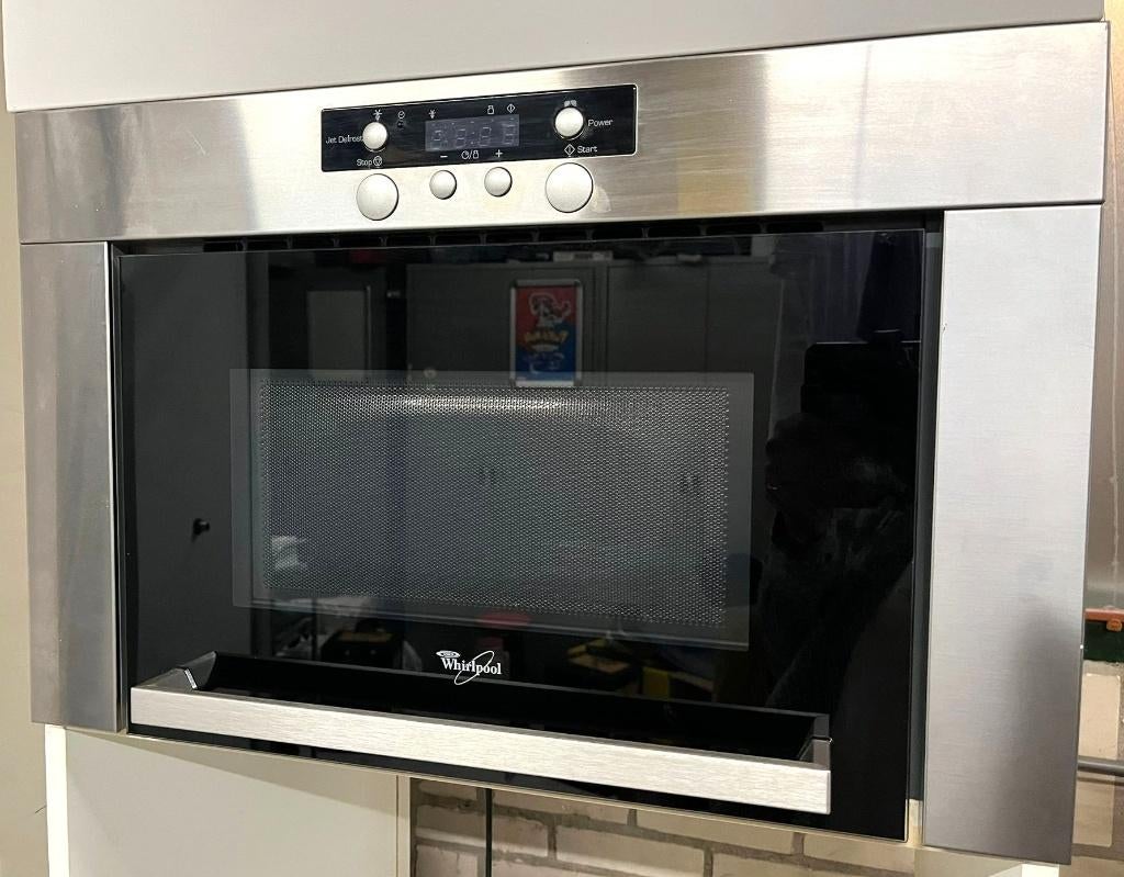 Whirlpool inbouw Magnetron AMW 472 IX, Ophalen, Inbouw, Draaiplateau, 45 tot 60 cm