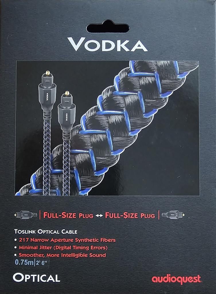 Audioquest optische kabel Vodka, Ophalen, Gebruikt, Minder dan 2 meter, Optische kabel