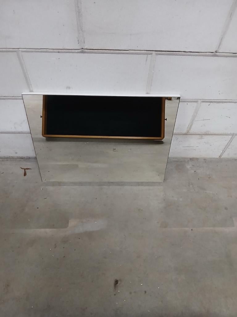 Nieuwe spiegel op hout 60x45 cm incl. bevestiging, Huis en Inrichting, Woonaccessoires | Spiegels, Ophalen, Nieuw, Minder dan 100 cm