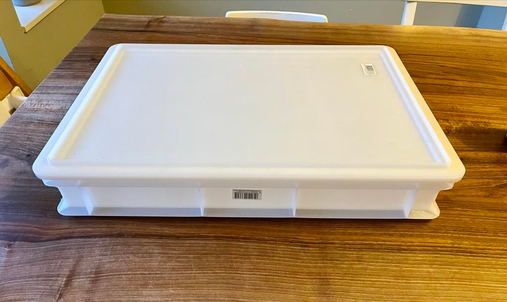 Deegbak met deksel, Kunststof, Ophalen of Verzenden, Wit, Overige typen