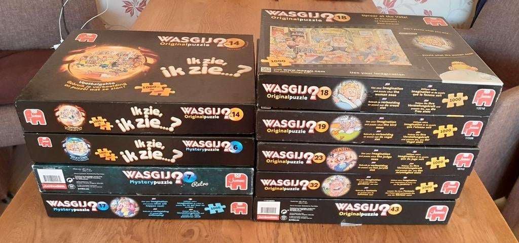 Wasgij puzzels 1000stukjes, Ophalen of Verzenden, 500 t/m 1500 stukjes, Zo goed als nieuw, Legpuzzel