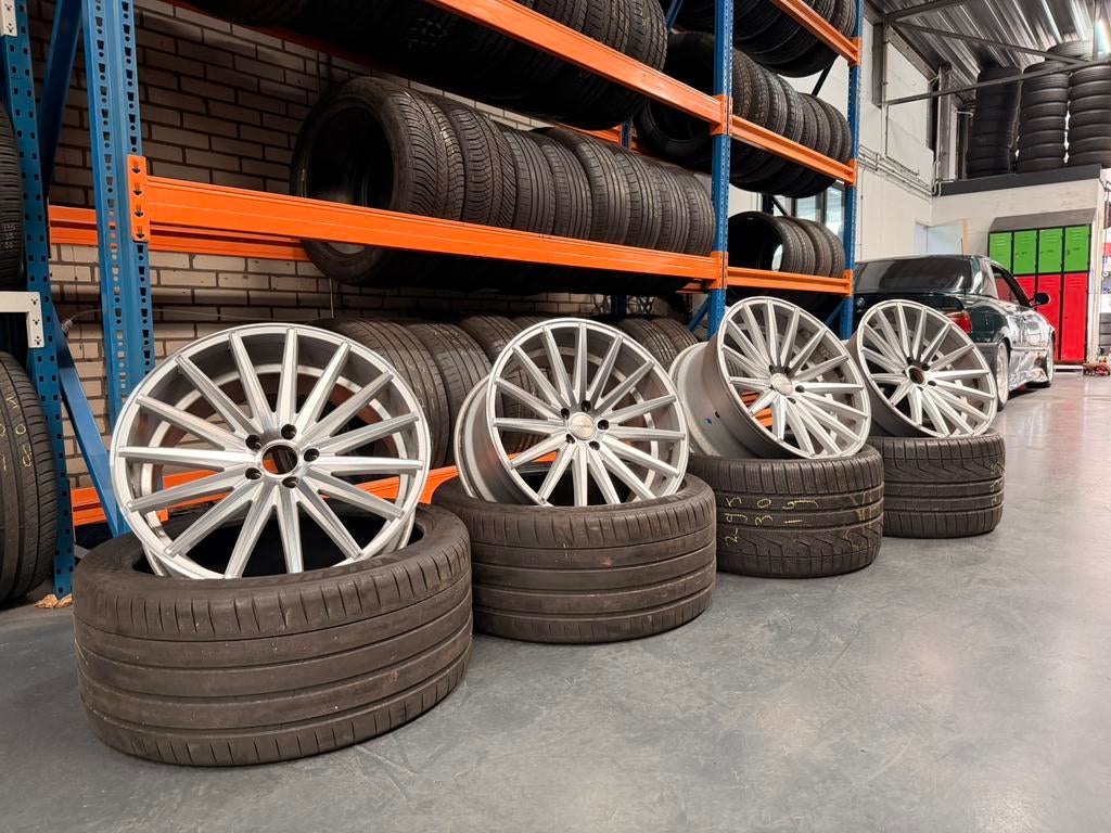 Vossen VFS 2 velgen 20 inch 5x112 ET42 zilver cnc concave, Auto-onderdelen, Banden en Velgen, Ophalen, 255 mm, Velg(en), Nieuw
