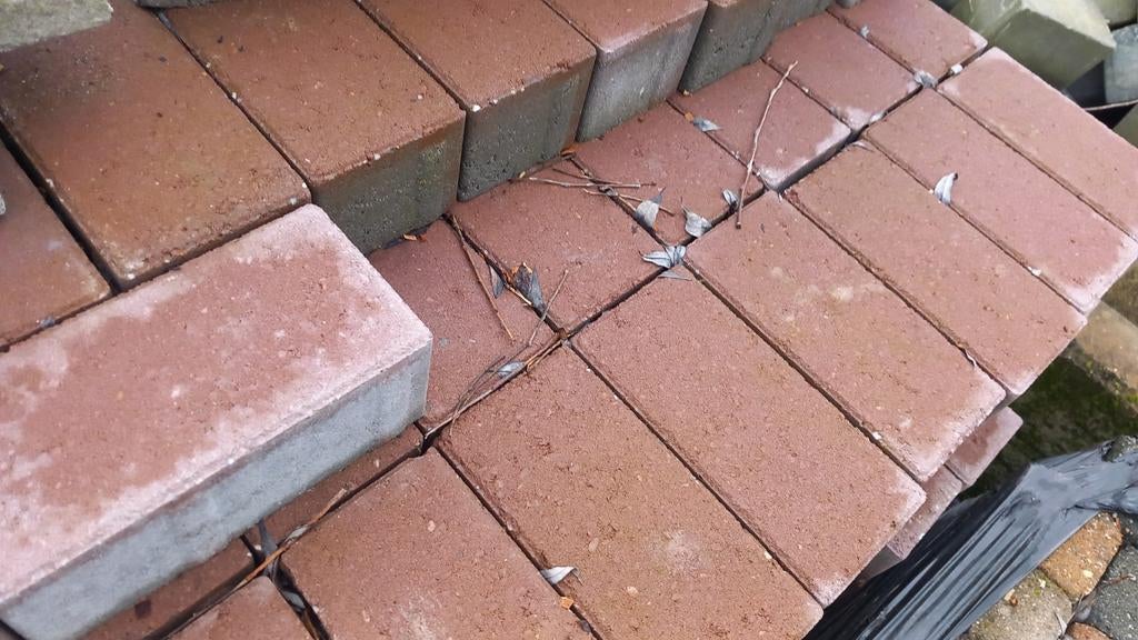 Te koop nieuwe rode betonklinkers, Tuin en Terras, Ophalen, Nieuw, Hout