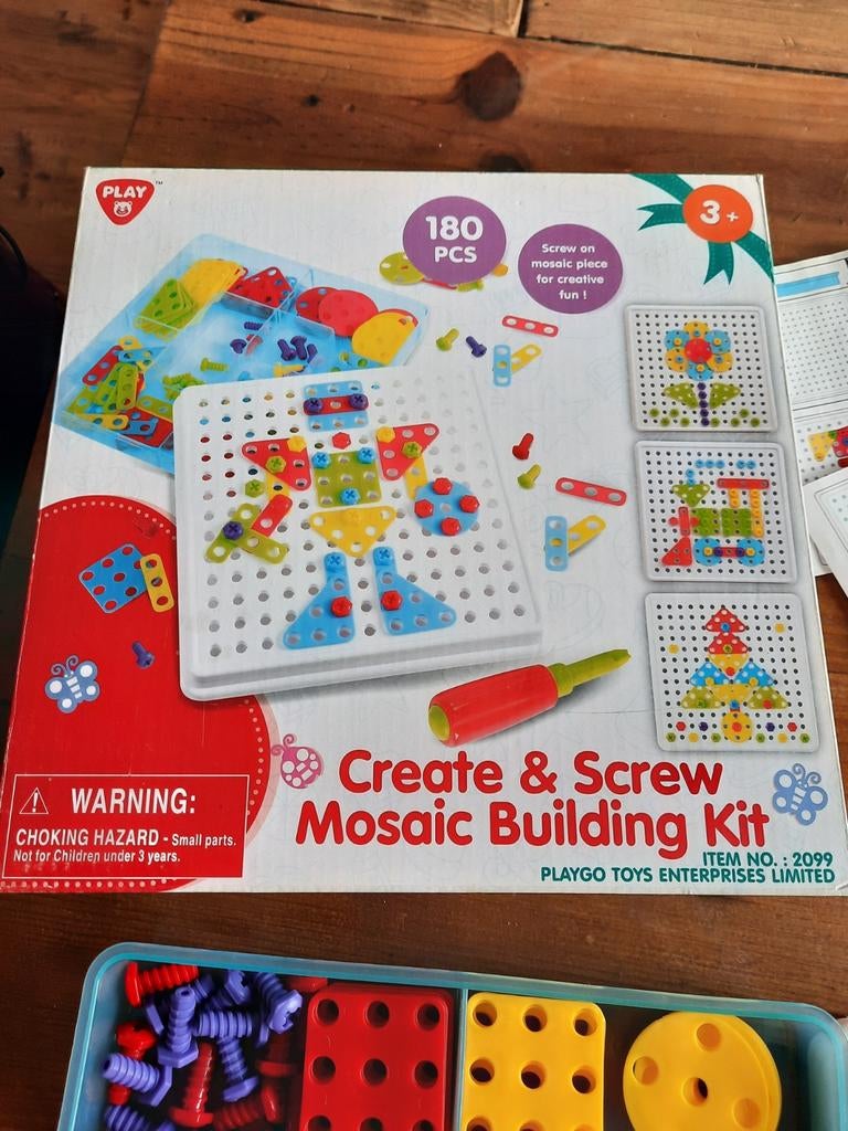 Create en Screw Mosaic Building kit in bijna Nieuwstaat, Kinderen en Baby's, Speelgoed | Educatief en Creatief, Ophalen of Verzenden