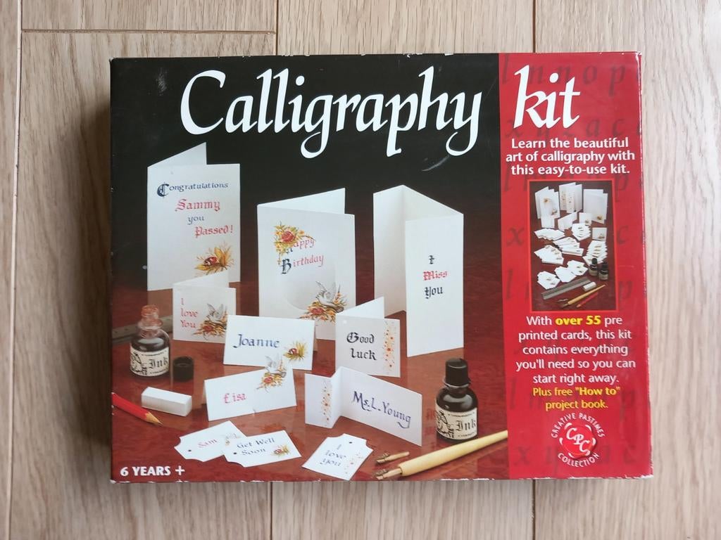 Kalligrafie kit, Overige thema's, Meerkleurig, Ophalen of Verzenden, Zo goed als nieuw