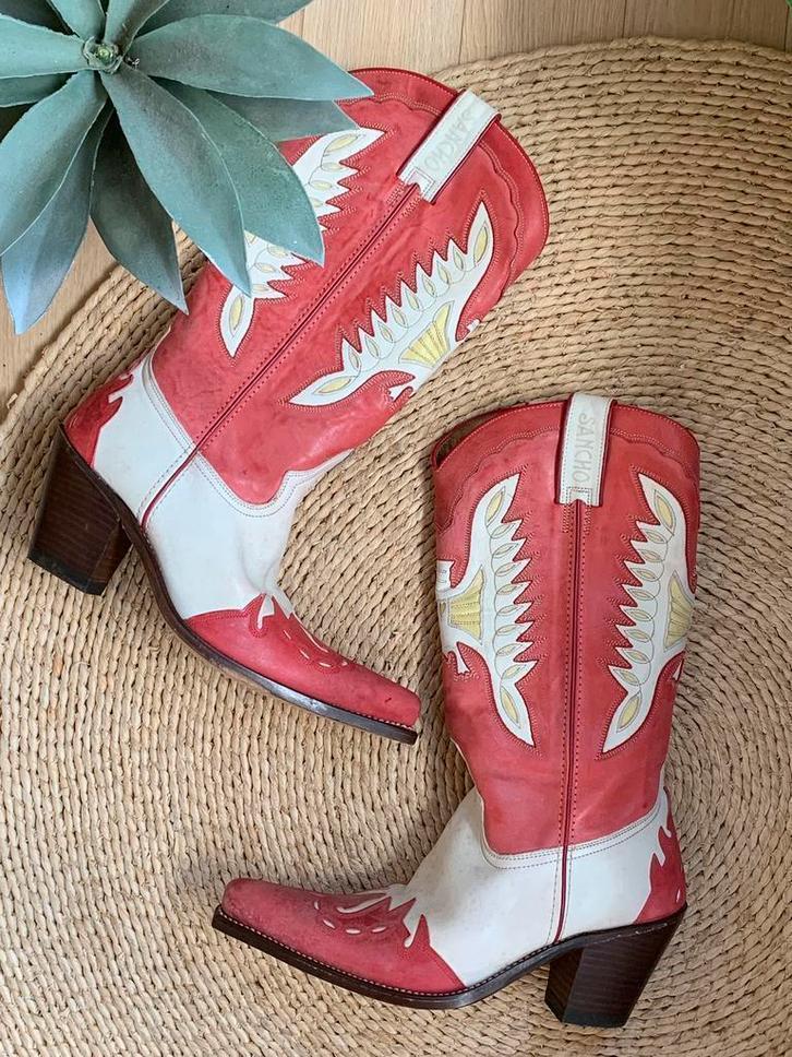 Sancho hoge cowboylaarzen 39 western boots laarzen hak, Hoge laarzen, -, -, Ophalen of Verzenden