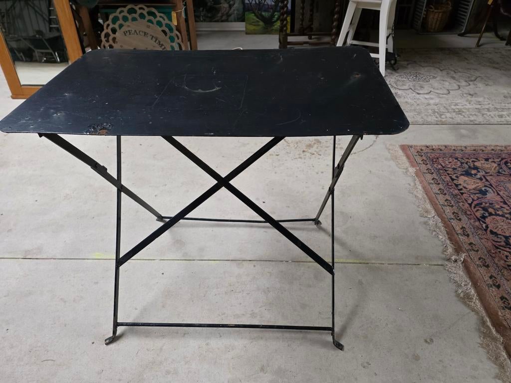 Franse brocante bistro tafeltje, Ophalen