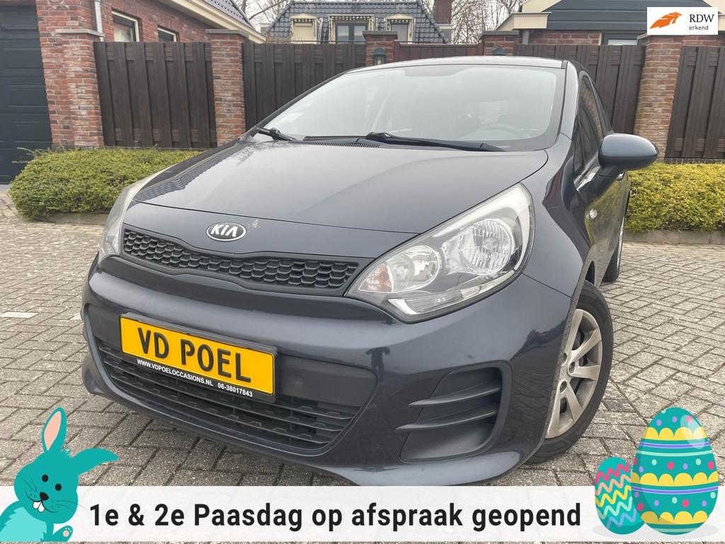Kia Rio 1.2 CVVT DynamicLine NAVI AIRCO CAMERA BLUETOOTH NAP, 1027 kg, Gebruikt, Zwart, 4 cilinders