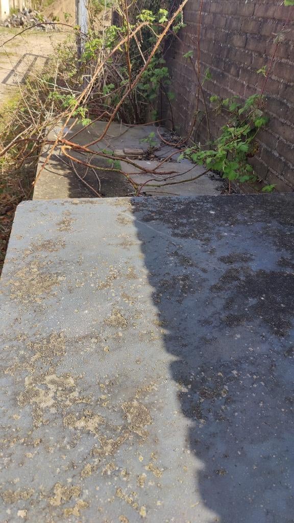 Betontegels, Ophalen