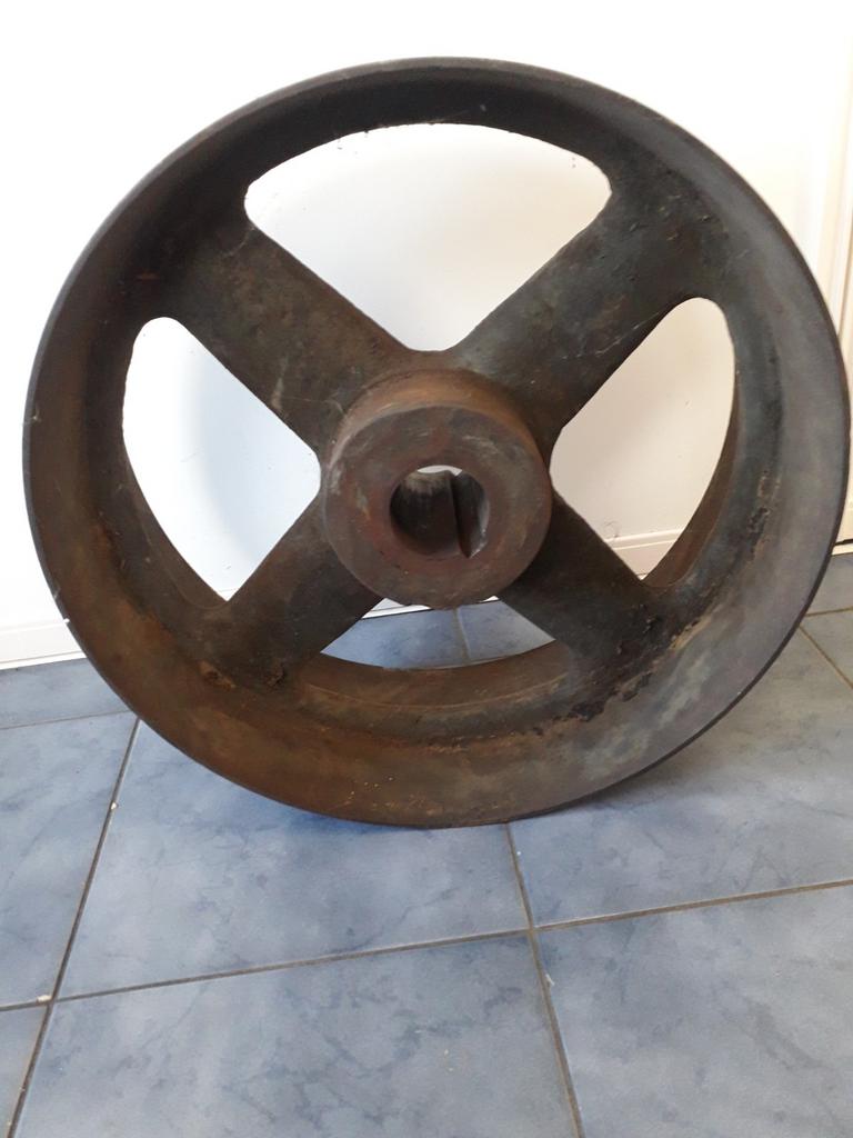 Gietijzeren poelie voor platte riem, Ophalen, Landmacht, Nederland