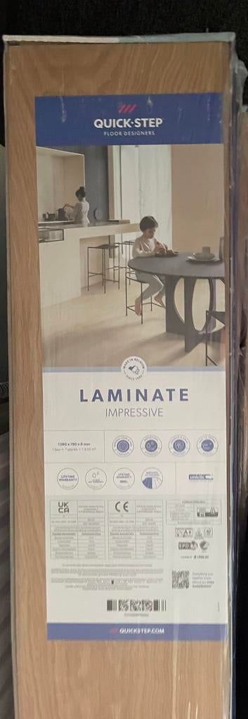 Klik laminaat - licht eiken - 14 m3. Hoge kwaliteit. Bieden, Ophalen, Rustig eiken niet rustiek, Beige, Nieuw