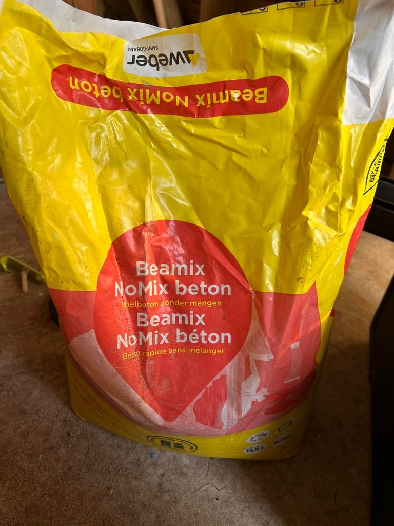 Beton mix, Ophalen of Verzenden, Zo goed als nieuw, Beton