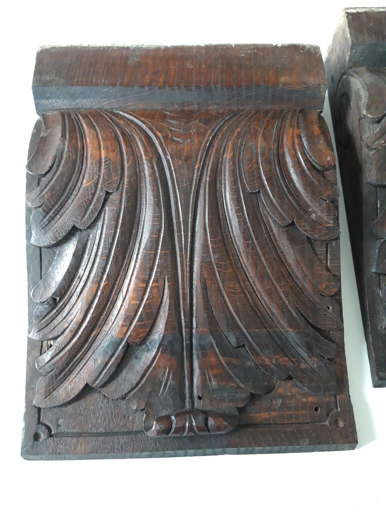 Antieke eikenhouten consoles, 10 stuks, Antiek en Kunst, Ophalen