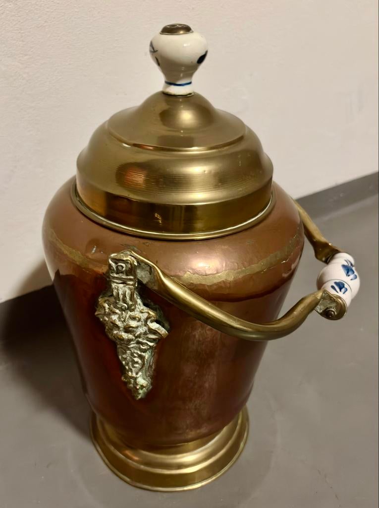 Oud Hollandse Koperen & Messing Decoratie Set, Antiek en Kunst, Antiek | Koper en Brons, Ophalen, Koper