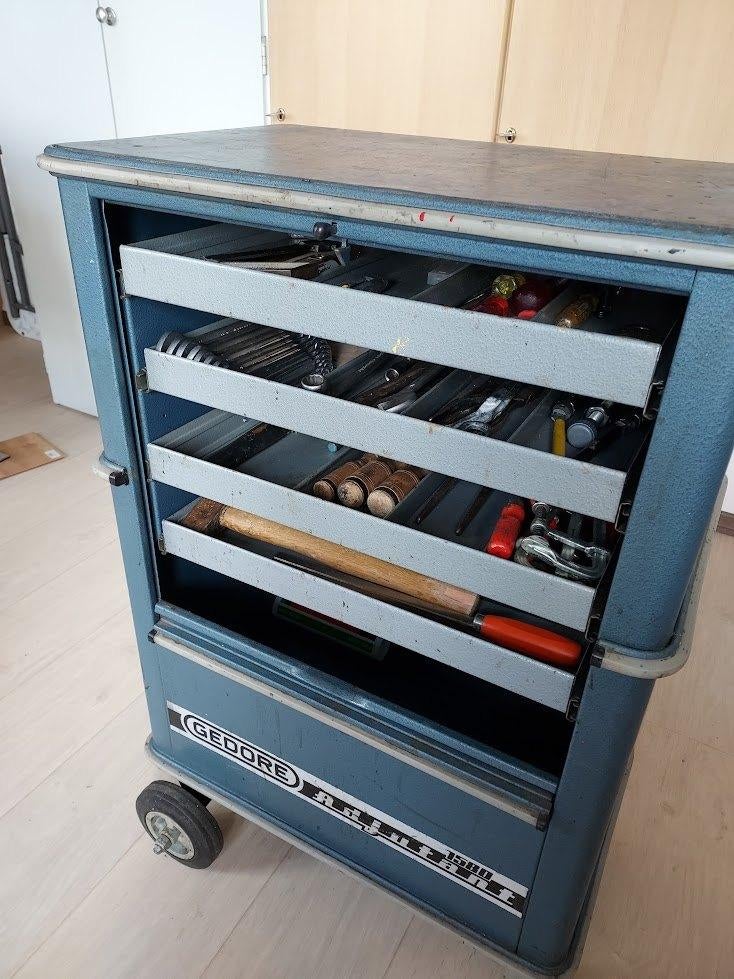 Gedore gereedschapswagen met 4 lades incl. Gereedschap, Ophalen, Zo goed als nieuw