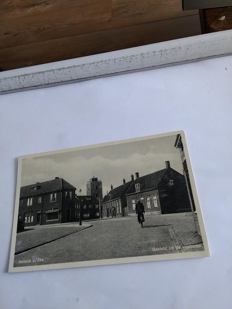 KATWIJK AAN ZEE. GEZICHT OP DE VUURTOREN, Verzamelen, Ansichtkaarten | Nederland, Ophalen of Verzenden, Voor 1920, Zuid-Holland